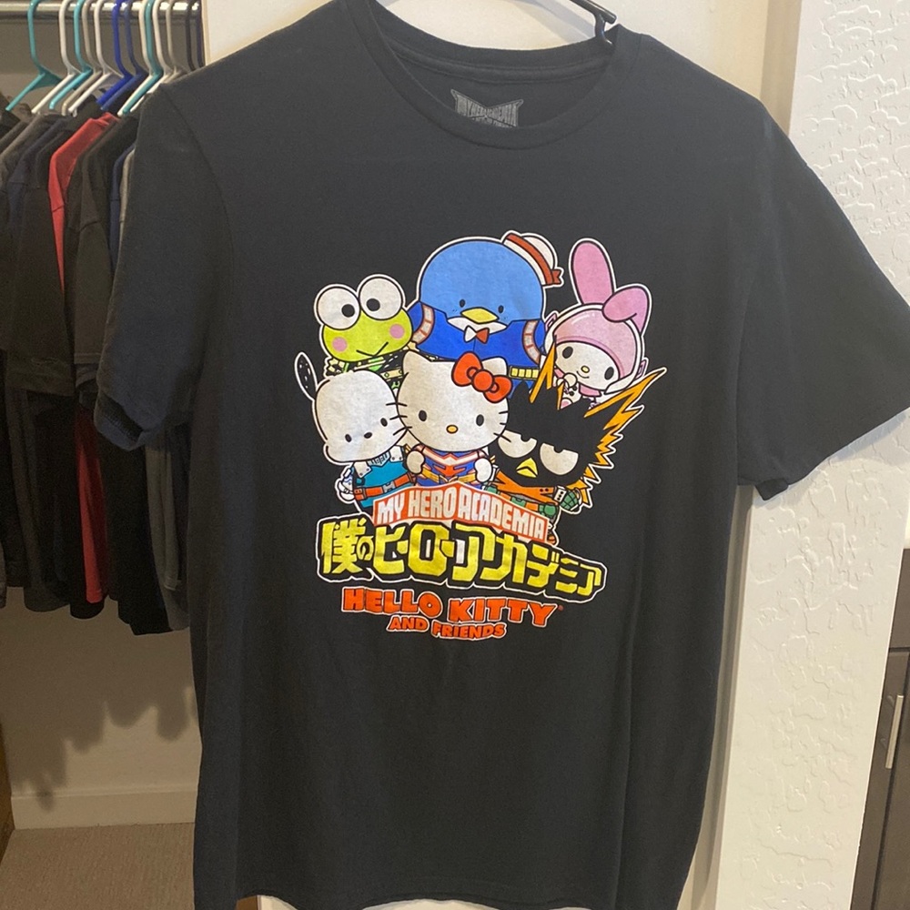 My Hero Academia Hello Kitty and friends shirt men’s M worn twice